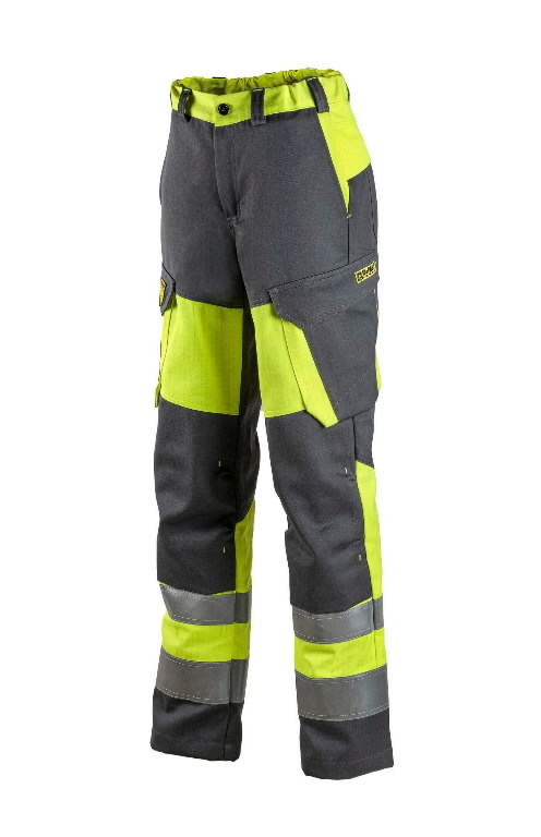 Welders/electricians trousers Multi 2335M ladies, HI-VIS CL1, grey/yellow 34