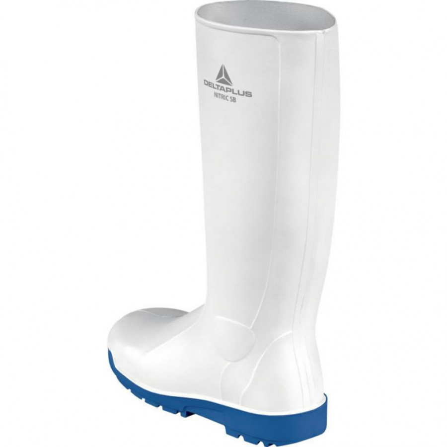 Rubber safety boots  Nitric SBFO SRC, white/blue 42 2.
