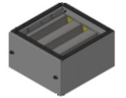 Filtro modulis CFM-M su anglinio filtro kasete, pilkas 