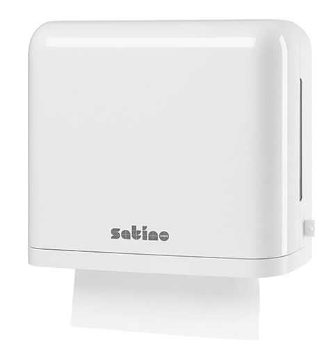 Folded paper towel dispenser, small PT3, Satino by WEPA