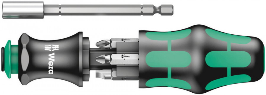 Otsakukruvikeerajaa Kompakt 28 - 6 otsakut 1/4'', Wera