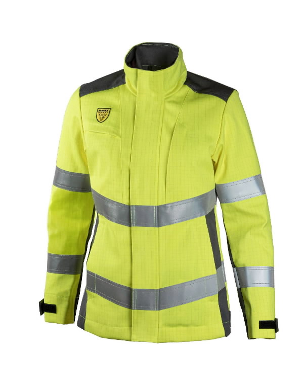 Welders/electricians jacket Multi 2334M ladie`s, HI-VIS CL2, grey/yellow S