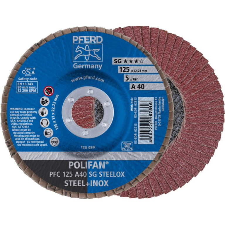 Ламельный диск 125x22 A40 SG-A PFC POLIFAN, PFERD