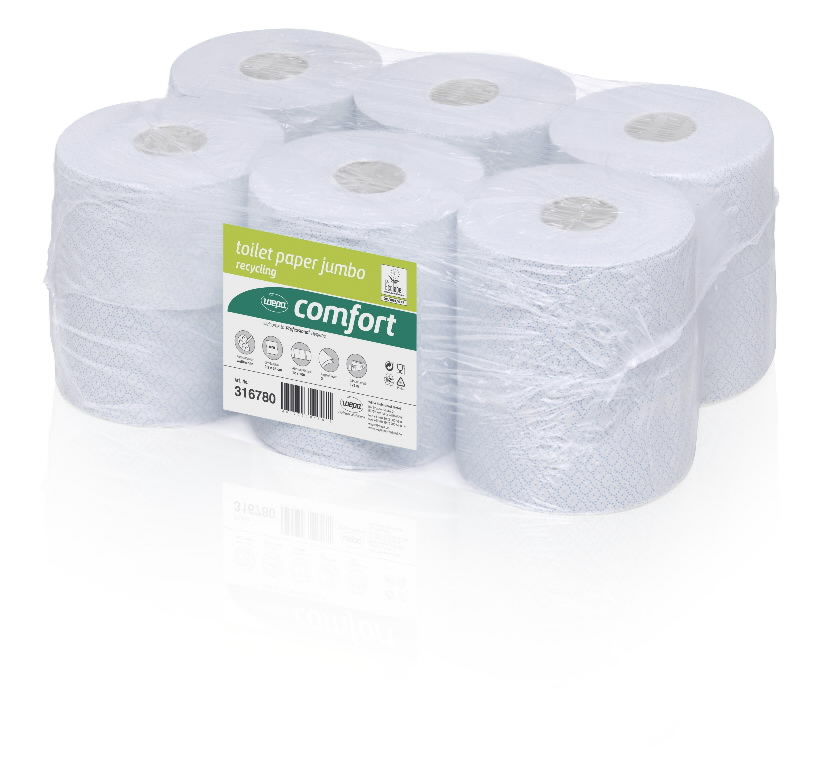 Toilet paper,  Comfort, 2- ply, 175 m, Wepa