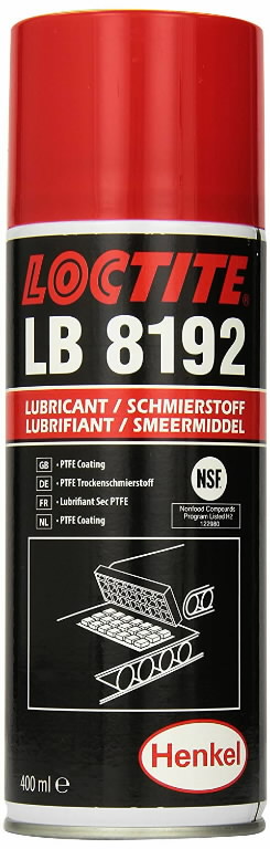 Teflon lubricant LB 8192 NSF H2 400ml, Loctite - Lubrication sprays