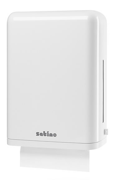 Folded paper towel dispenser, large PT3, Satino by WEPA