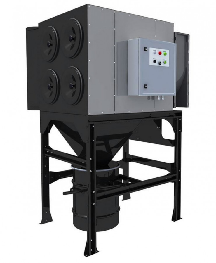 Statsionaarne filterseade MDB-4F (536) CART-D filtritega, Plymovent