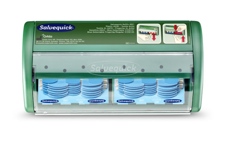 Plaastriautomaat Salvequick, sinised 51030127 plaastrid 