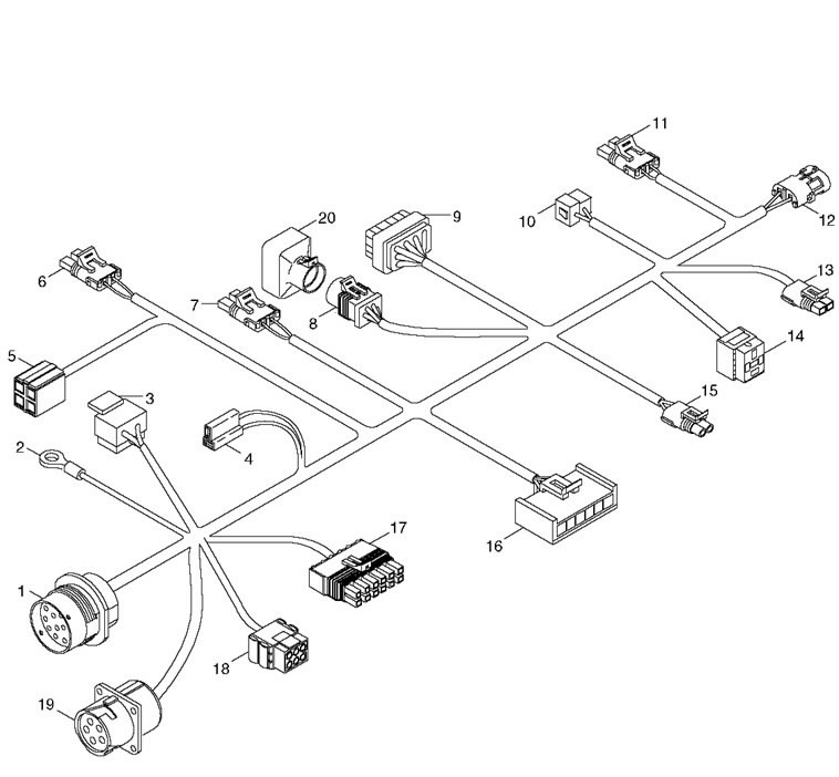 Wiring harness, John Deere - Miscellaneous electric componenets