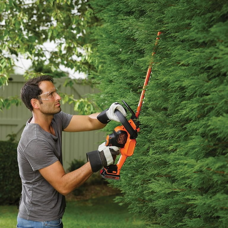 black & decker cordless hedge trimmer