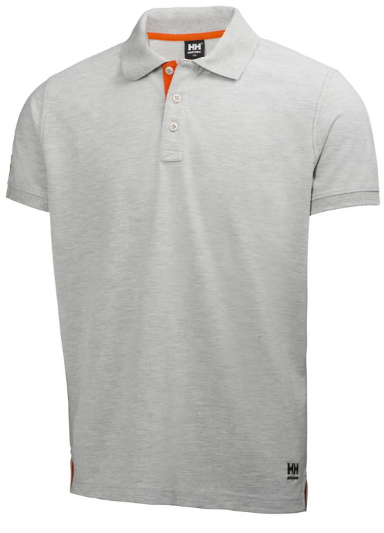 grey work polo shirt