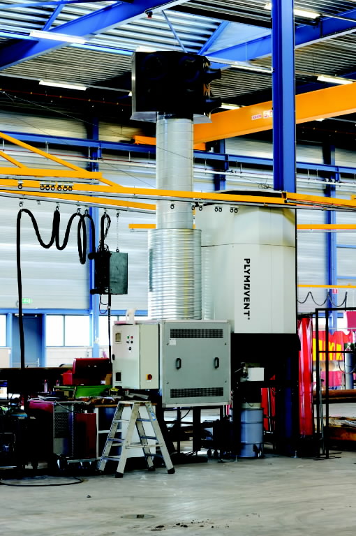 Welding fume filtration system Diluter EDS Go, Plymovent Stationary units