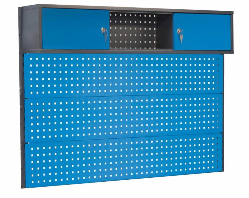 Perforated wall with cabinet 1500mm 1