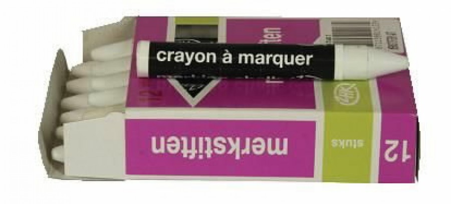 Greased marking chalk, white (pcs) 178462, 100x9,5mm 1