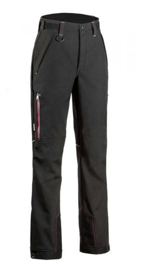 Trousers 6111 Softshell for women, black 34