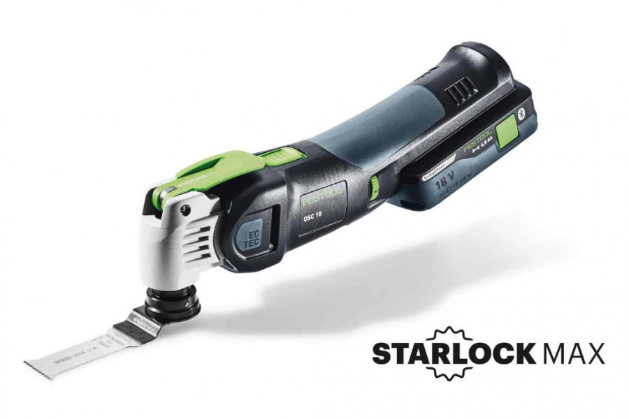 Cordless multitool OSC 18 HPC Li 4,0 EISet VECTURO, Festool Cordless