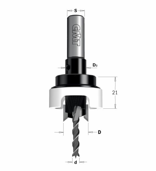 Drill bits with 90° countersink 