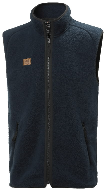 Fleece vest Heritage Pile, navy XS