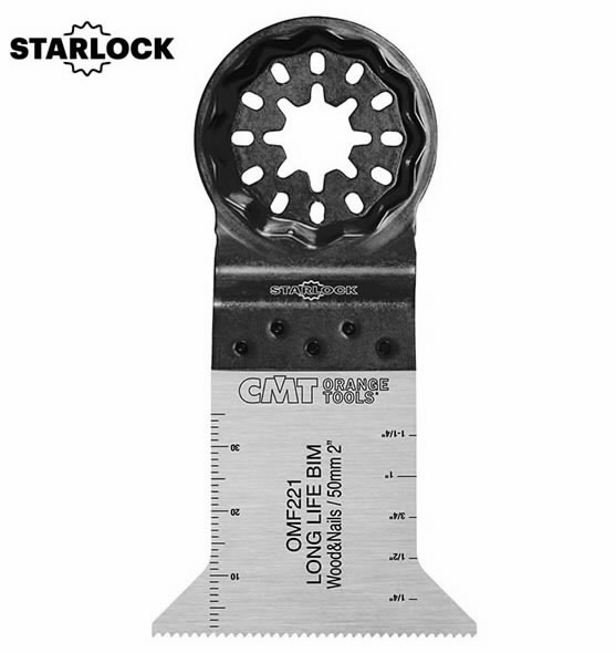 Monitoimityökalun upotussahanterä puulle ja naulaiselle puul 50 mm BiM Co8, CMT