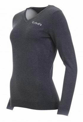 Women's V-neck pullover - charcoal grey XXL, Kubota