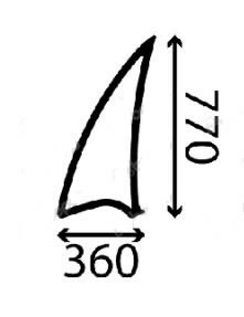 Door glass, left, Manitou MT625, 748126 tinted, Bepco