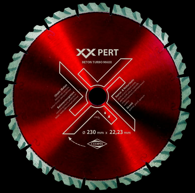 Deimantinis pjovimo diskas Beton Turbo Maxx 600x4,2/25,4mm, Cedima