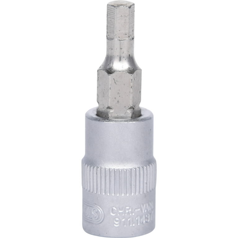 1/4" Bit socket hexagon 4mm 1