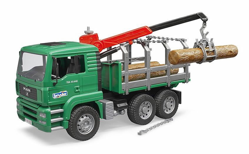 Model MAN timber transport lorry 1:16 BRUDER, Granit