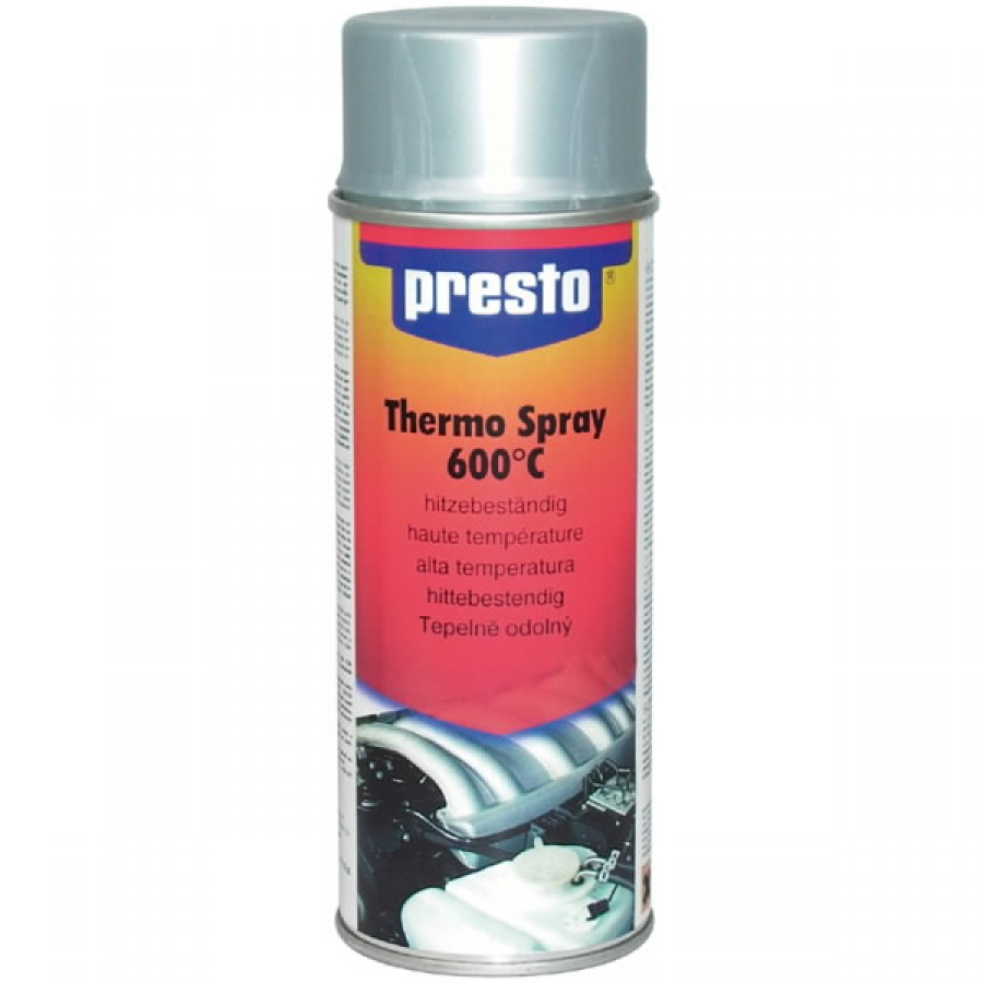 THERMO SPRAY 600°C red 400ml aerosol, Presto - Heat-resistant paints