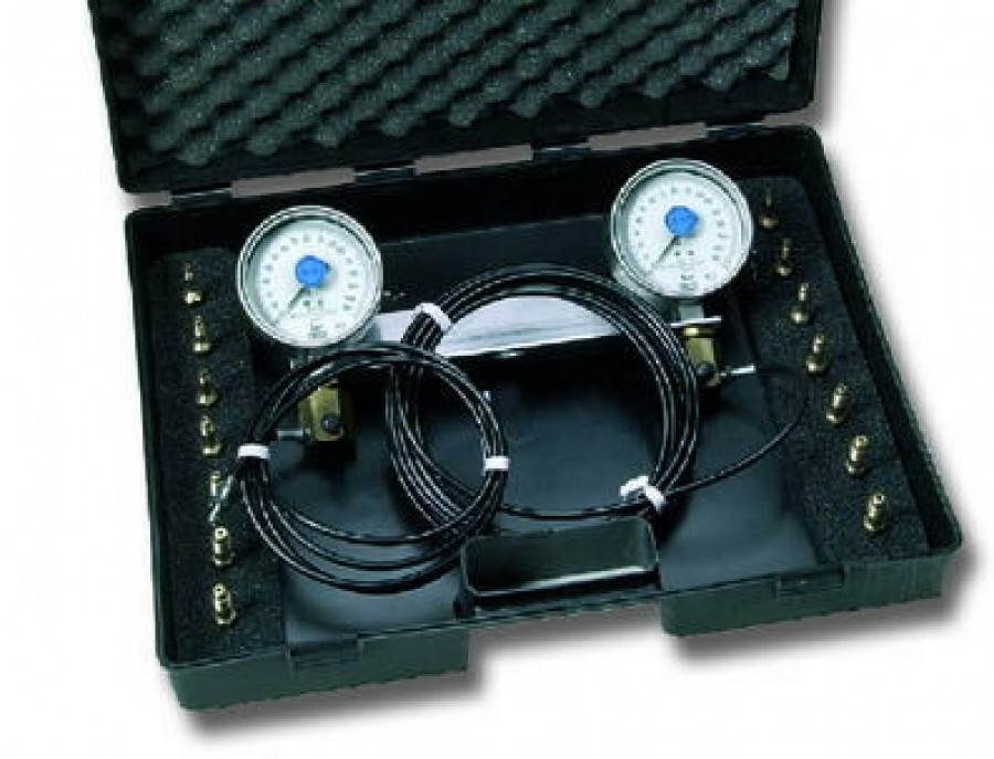 Brake pressure tester, gauge 0...160 bar and 0...250 bar, Leitenberger