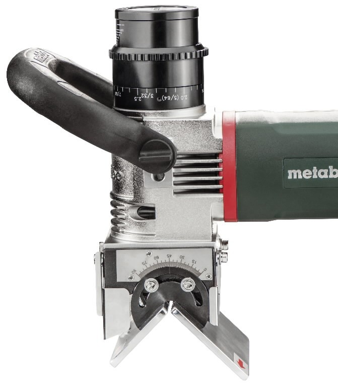 Metabo KFM 16-15 F Beveling Tool for Weld Preparation 5/8 Capacity with Rat-Tail and Lock-on