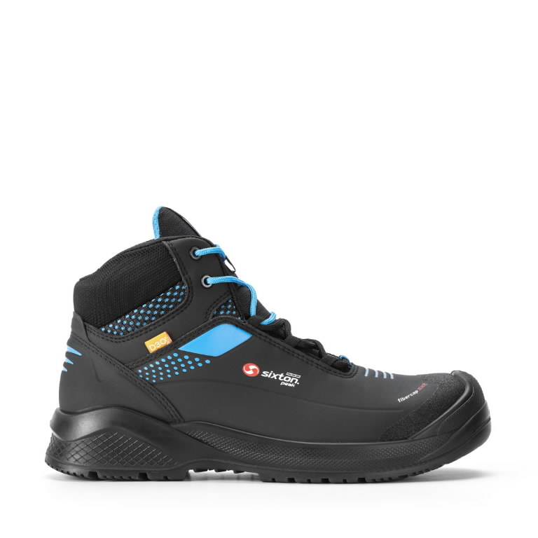 Safety boots Forza Resolute High, S3 ESD SRC, black/blue 36