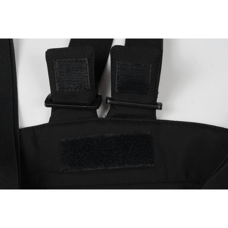 Žieminės softshell kelnės Barnabi, juoda, su  petnešom XS 8.