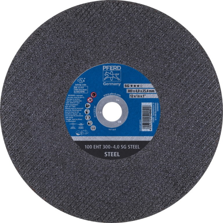 Pjovimo diskas benzininėms pjaustyklėms SG Steel 100EHT 300x 300x4/25,4mm, Pferd