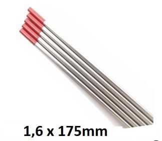 Вольфрамовый электрод WT20 красный 1,6x175мм, MOST