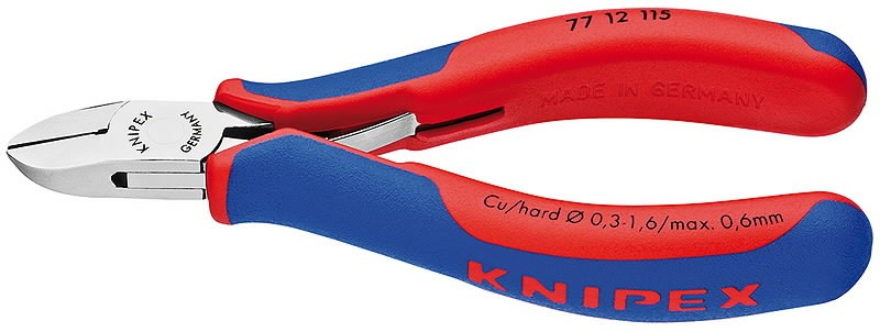 Elektriķu asknaibles 115 mm, divkomponentu rokturis, Knipex