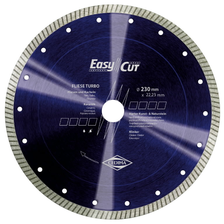 Deimantinis pjovimo diskas Fliese Turbo 180x1,8/25,4mm