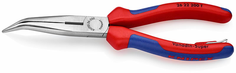 Long Reach Needle Nose Pliers , angled 200mm 200mm, Knipex