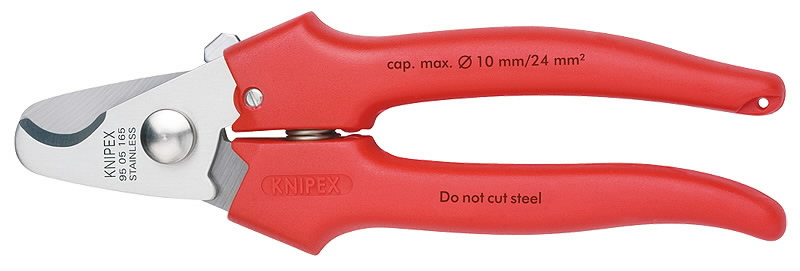 ножницы для кабеля -10мм 165мм, KNIPEX