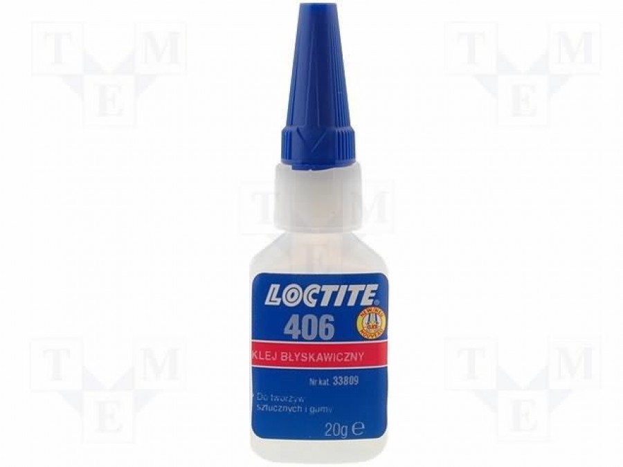 Momentiniai klijai (plastikas, guma)  LOCTITE 406 20g
