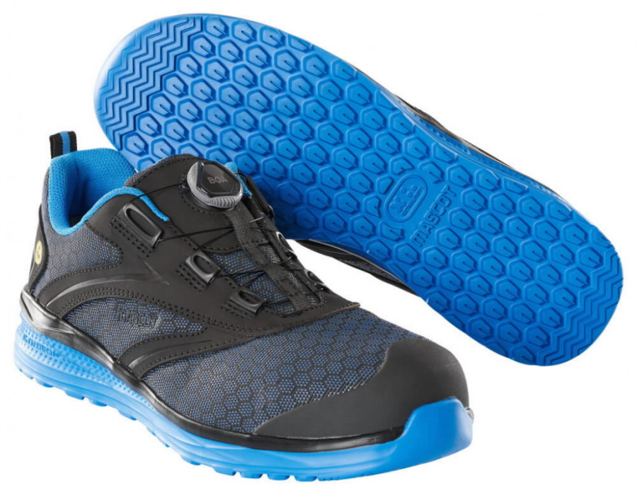 Safety shoe  Carbon BOA Fit, S1P, black/blue 47, Mascot