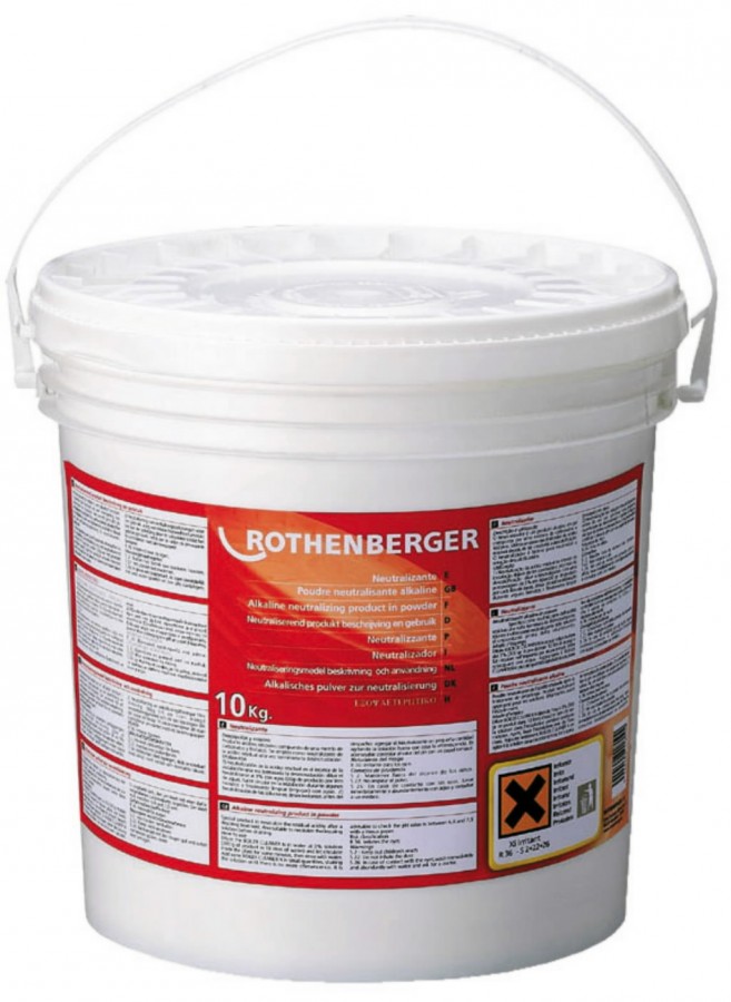 Neutralointijauhe ROCAL Acid 10 kg, Rothenberger