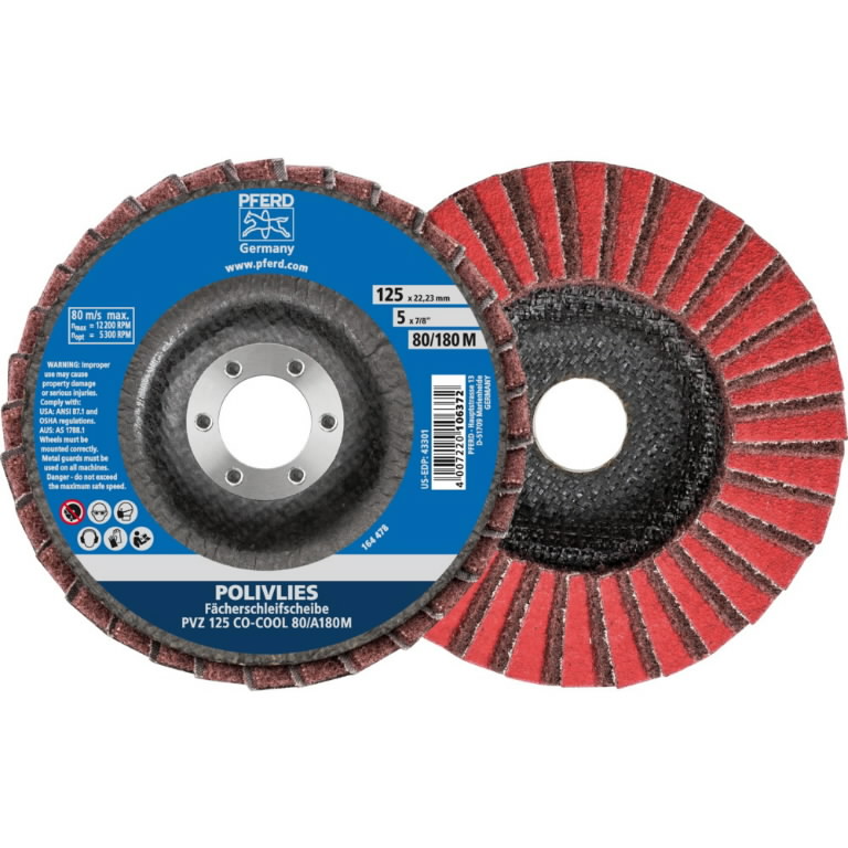 Flap grinding disc CO-COOL PVZ POLIVLIES 125mm P60/A100 G 1