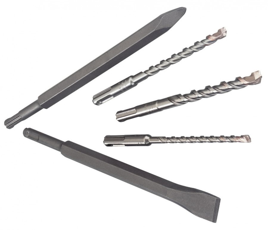 SDS-plus puuri / meisli komplekt, 5 osaline 1