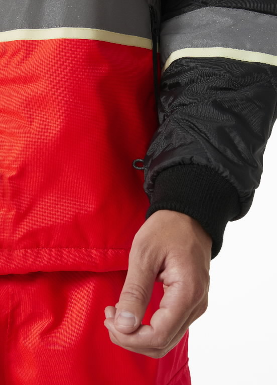 Jacket padding vest Uc-Me zip in, hi-viz CL2, red-black 5XL 4.