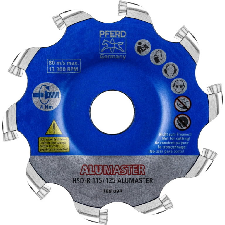 Milling disc HSD-R Alumaster 115x8/22,23mm 2.