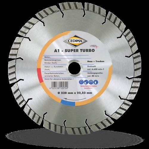 Deimantinis diskas A1-Super Turbo 350 mm | 25,4/20 mm 