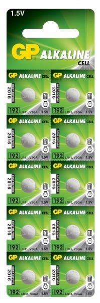 Patarei 192/LR41, 1.5V, Alkaline, 10 tk., GP