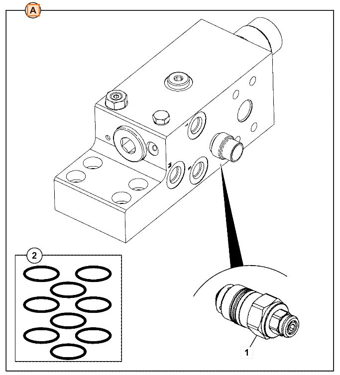 Valve HBCV arm, JCB Hydraulic valaves and blocks