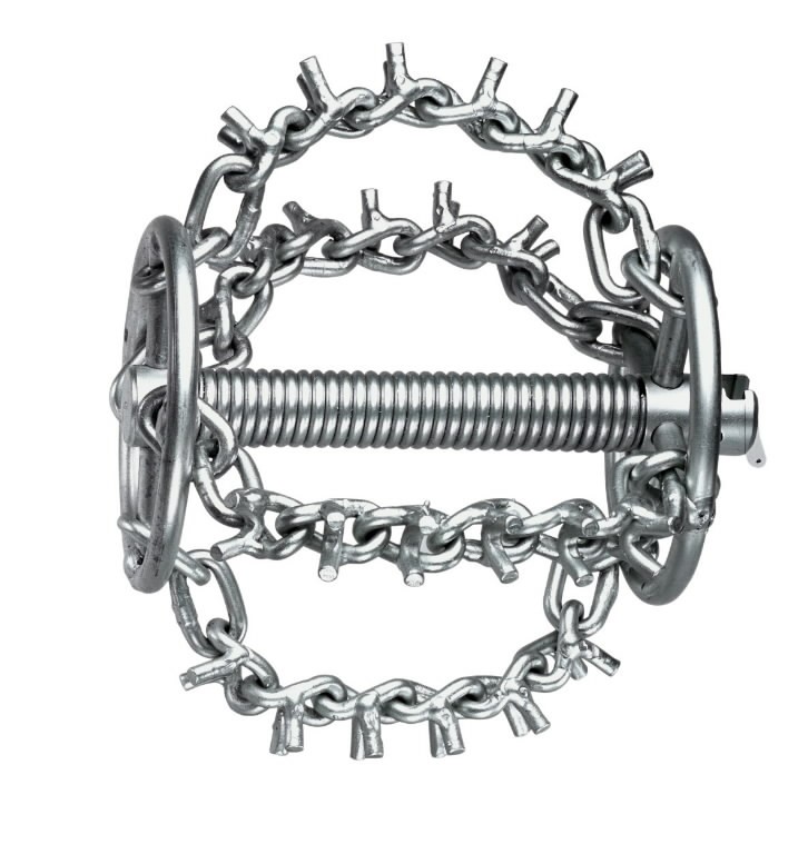 Chain-spin head 16mm with 2 chains and spikes diam. 30mm 